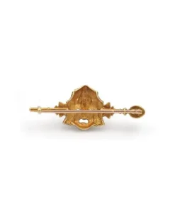 Pamono Art Nouveau Zorra Mask Brooch><noscript><img width=