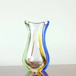 Pamono Art Rhapsody Collection Vase in Glass by Frantisek Zemek for Skrdlovice, Former Czechoslovakia, 1960s> Vases