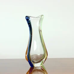 Pamono Art Rhapsody Collection Vase in Glass by Frantisek Zemek for Skrdlovice, Former Czechoslovakia, 1960s><noscript><img width=