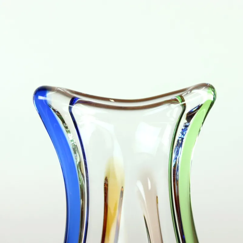 Pamono Art Rhapsody Collection Vase in Glass by Frantisek Zemek for Skrdlovice, Former Czechoslovakia, 1960s> Vases