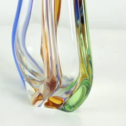 Pamono Art Rhapsody Collection Vase in Glass by Frantisek Zemek for Skrdlovice, Former Czechoslovakia, 1960s><noscript><img width=