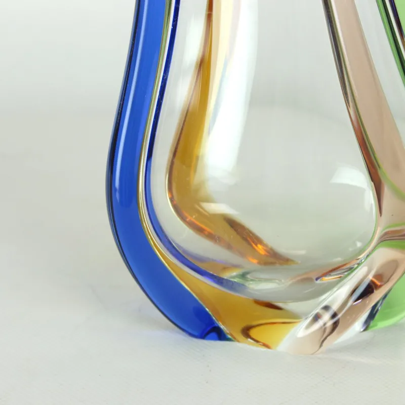 Pamono Art Rhapsody Collection Vase in Glass by Frantisek Zemek for Skrdlovice, Former Czechoslovakia, 1960s> Vases