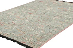 Discount Pamono Art Rug in Blue with Polychromatic Fish Illustrations from R&K Principal Jahanshah Nazmiyal