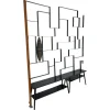 Pamono Art Wall Unit or Room Divider with Sculpture by Jelínek, 1960s> Room Dividers & Screens