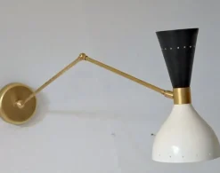 Outlet Pamono Articulated Sconce in Brass