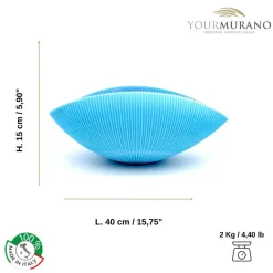 Pamono Artisan Centerpiece in Light Blue Murano Artistic Glass from YourMurano> Tabletop