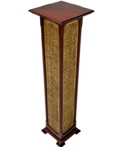 Best Pamono Arts & Crafts Art Nouveau Pedestal by Carel Adolph Lion Cachet, 1890s