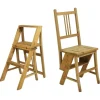 Clearance Pamono Arts & Crafts Metamorphic Library Steps Folding Ladder Chair, Vienna, 1900s