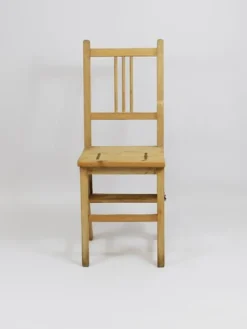 Clearance Pamono Arts & Crafts Metamorphic Library Steps Folding Ladder Chair, Vienna, 1900s