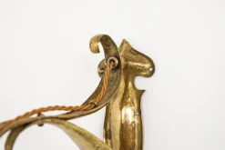 Pamono Arts & Crafts Planished Brass Wall Lamps, 1890s, Set of 2><noscript><img width=