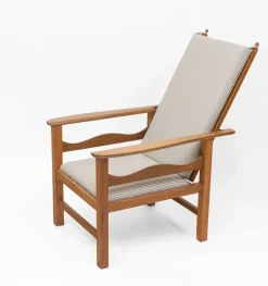 Discount Pamono Arts & Crafts Reclining Chair in Oak by Ambrose Heal for Heals, 1890s