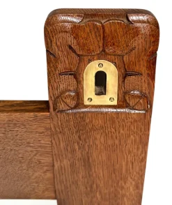 Online Pamono Arts & Crafts Wall Mirror with Hand-Carved Frogs from Kobus De Graaff, 1900s