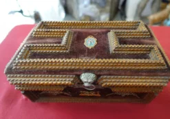 Clearance Pamono Arts & Crafts Wedding Jewelry Box, 1920s