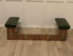 Best Pamono Arts and Crafts Beaten Copper and Brass Club Fender Inglenook Fireside Seat