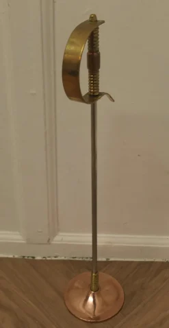 Discount Pamono Arts and Crafts Copper and Brass Sword Poker, 1890s