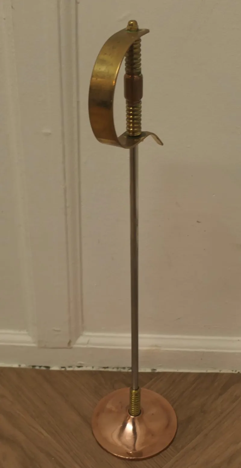 Discount Pamono Arts and Crafts Copper and Brass Sword Poker, 1890s