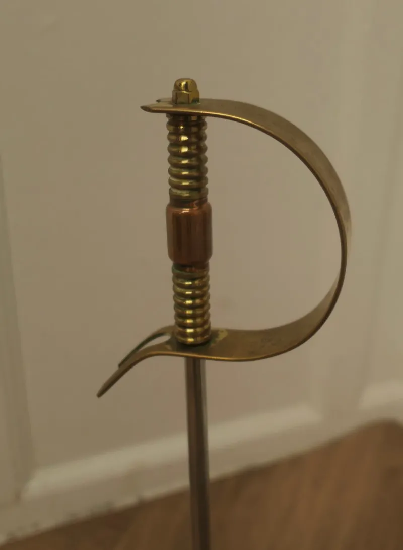 Discount Pamono Arts and Crafts Copper and Brass Sword Poker, 1890s