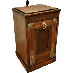 Pamono Arts and Crafts Dark Pine Coal Box, 1890s> Fireplaces And Mantels