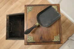 Pamono Arts and Crafts Dark Pine Coal Box, 1890s><noscript><img width=