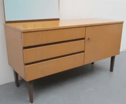 New Pamono Ash Dressing Table with Mirror, 1960s
