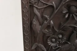 Pamono Asian Carved Wooden Columns, 1890s, Set of 2