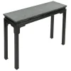 New Pamono Asian Console in Lacquered Wood with Jade Green Marble Top