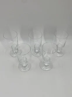 Sale Pamono Asymmetrical Water Glasses in Murano Glass by Carlo Moretti, Italy, 1990s, Set of 5