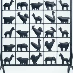 Online Pamono Atelier Marolles Freestanding Room Divider Screen with Animal Motifs in Wrought Iron by Jean Touret