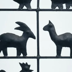 Online Pamono Atelier Marolles Freestanding Room Divider Screen with Animal Motifs in Wrought Iron by Jean Touret