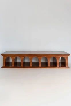New Pamono Athens Mahogany Rectangular Coffee Table by Barracuda Interiors