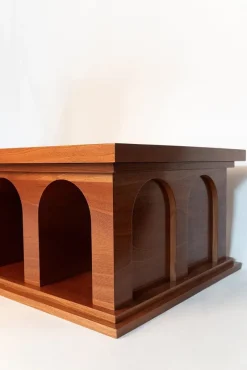 New Pamono Athens Mahogany Rectangular Coffee Table by Barracuda Interiors