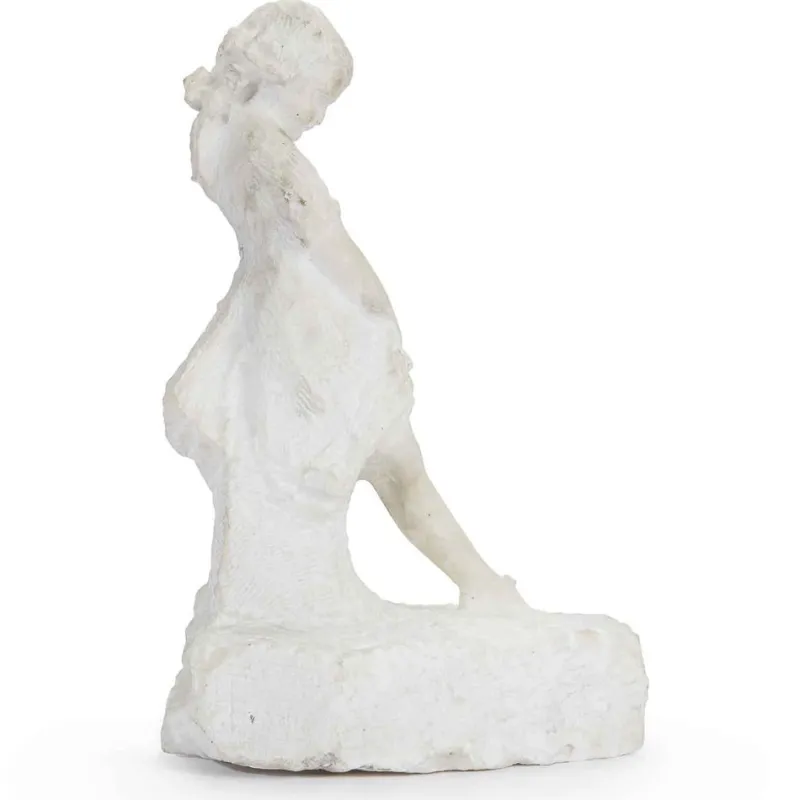 Pamono Attilio Prendoni, Sculpture of a Little Girl, 1920s-1940s, Marble> Art Deco