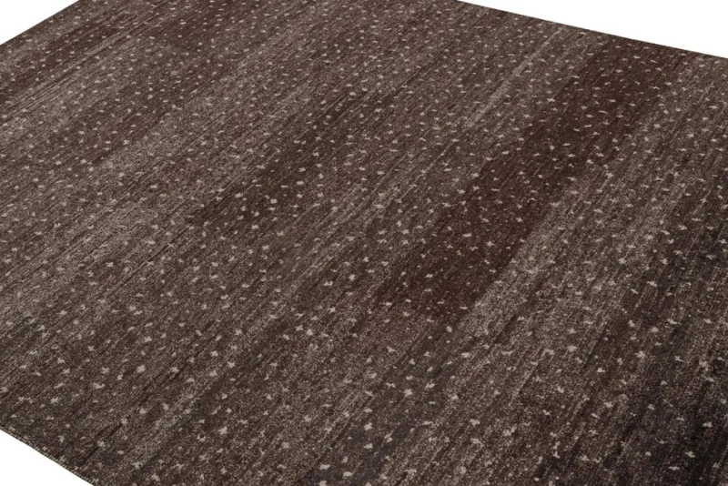 Pamono Aubergine Rug with Geometric Patterns from R&K Principal Jahanshah Nazmiyal