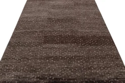 Pamono Aubergine Rug with Geometric Patterns from R&K Principal Jahanshah Nazmiyal