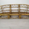 Discount Pamono Audoux Rattan Living Room Modular Bench by Adrien Audoux & Frida Minet, 1960s, Set of 3