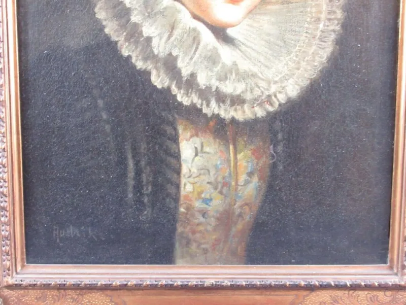 Pamono Audrik, Portrait of Countess, 1750, Oil on Canvas, Framed> Old Masters