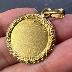 Discount Pamono Augis French Plus Quhier 18k Yellow Gold Love Charm Pendant, 1960s