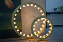Pamono Aurora Mini 80 Circular Pink Floor Lamp by JSPR><noscript><img width=
