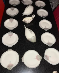 Pamono Austrian Antique Fish Diner Service, 1920s, Set of 16><noscript><img width=