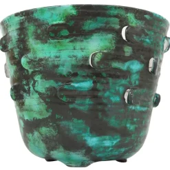 Clearance Pamono Austrian Art Nouveau Ceramic Pottery Flower Pot by Michael Powolny, 1920s