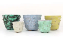 Clearance Pamono Austrian Art Nouveau Ceramic Pottery Flower Pot by Michael Powolny, 1920s