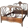 Pamono Austrian Bentwood Queen Bed by Jacob & Josef Kohn, 1900s> Beds & Bedroom Sets