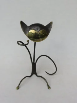 Outlet Pamono Austrian Cat Bottle Holder & Corkscrew from Walter Bosse, 1950s, Set of 2