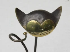 Outlet Pamono Austrian Cat Bottle Holder & Corkscrew from Walter Bosse, 1950s, Set of 2