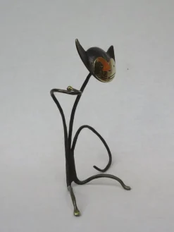 Outlet Pamono Austrian Cat Bottle Holder & Corkscrew from Walter Bosse, 1950s, Set of 2
