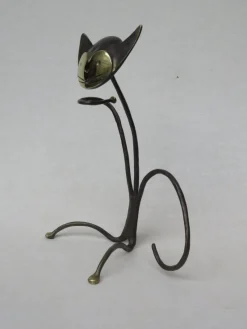 Outlet Pamono Austrian Cat Bottle Holder & Corkscrew from Walter Bosse, 1950s, Set of 2