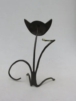 Outlet Pamono Austrian Cat Bottle Holder & Corkscrew from Walter Bosse, 1950s, Set of 2