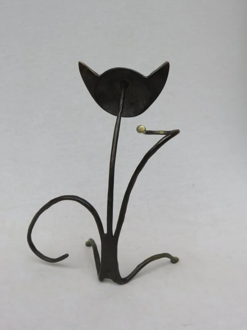 Outlet Pamono Austrian Cat Bottle Holder & Corkscrew from Walter Bosse, 1950s, Set of 2