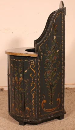 Pamono Austrian Children's Chair in Polychrome Wood, 1800s><noscript><img width=