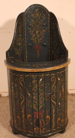 Pamono Austrian Children's Chair in Polychrome Wood, 1800s><noscript><img width=